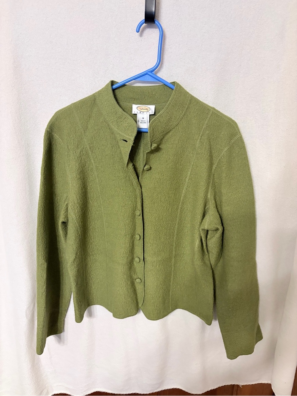 Vintage Talbots Boiled Wool Cardigan